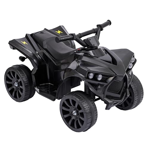 Baroni Toys Quad Elettrico per Bambini 1-4 Anni con Manubrio Sterzante, Musica e Luci Funzionanti, Quad con Modalità