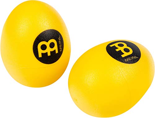 Meinl Percussion Egg Shaker Pair - 2 Shaker Ovetti con Suono Morbido e Pulito - Regalo per Musicisti - Plastica, Yellow