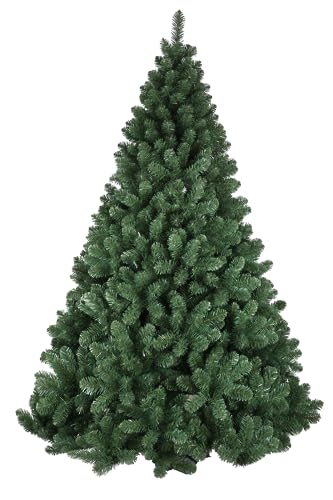 Albero di natale Pino 150 180 210 240 270 CM SUPER FOLTO REALISTICO VERDE NATALE (150CM)