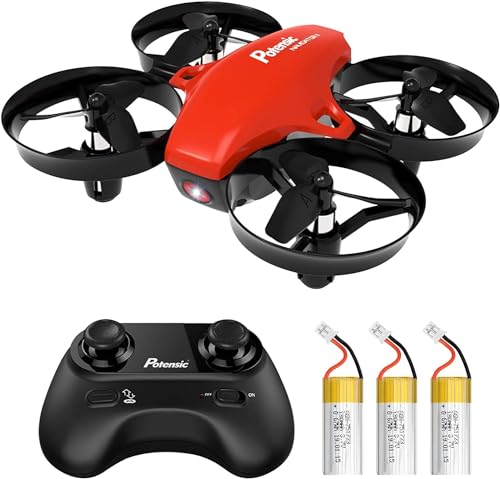 Potensic Mini Drone per Bambini con 3 Batterie, Droni Telecomandi Quadricottero RC, Drone Giocattolo Economico,