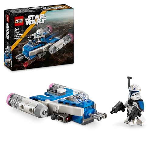 LEGO Star Wars Microfighter Y-wing di Captain Rex, Mini Astronave Giocattolo da Collezione da Le Guerre dei Cloni,