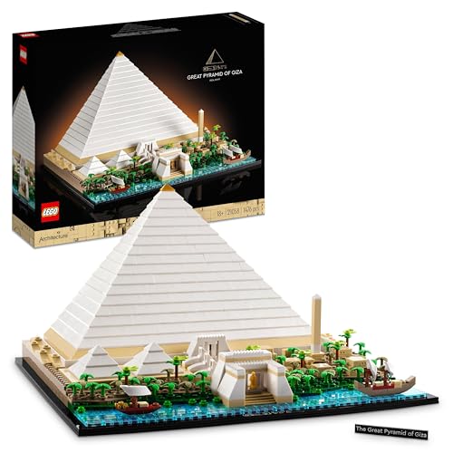 LEGO Architecture La Grande Piramide di Giza, Decorazione per la Casa, Idea Regalo per Adulti, per Uomo, Donna, Mamma,
