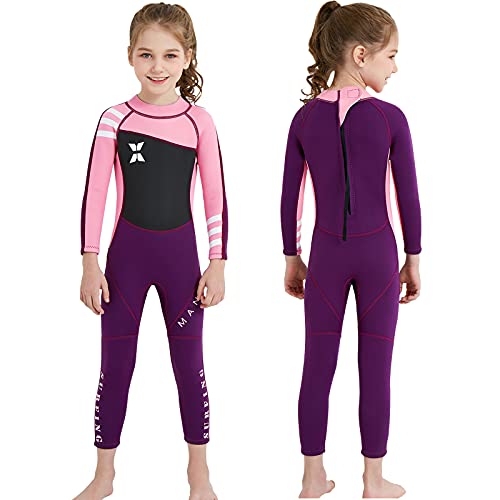 NATYFLY Muta Bambini 2.5mm Neoprene Termico Costume Da Bagno Ragazzi Ragazze Lungha/Manica Corta Muta Immersione