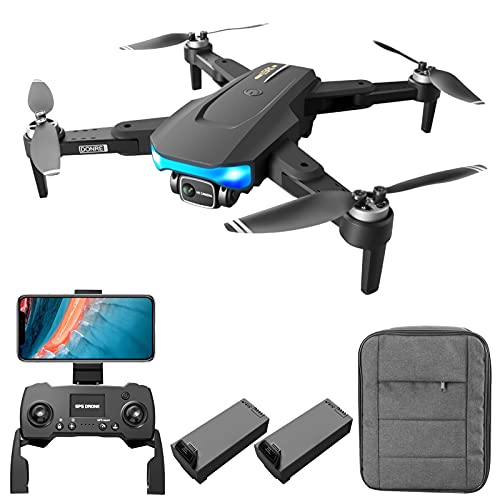 GoolRC, LS-38 - Drone RC con GPS e fotocamera 6K, per adulti, stabilizzatore anti-vibrazioni EIS, motore senza spazzole,