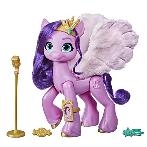 My Little Pony Hasbro Princess Petals, Star del Musical, Ispirato al Film Nuova Generazione, Pony Rosa da 15 cm Che