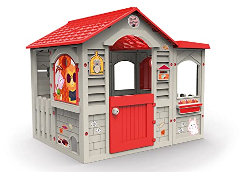 Chicos - Grand Cottage XL Casetta per bambini | Casetta da giardino per bambini dai 2 anni in su | Resistente e durevole