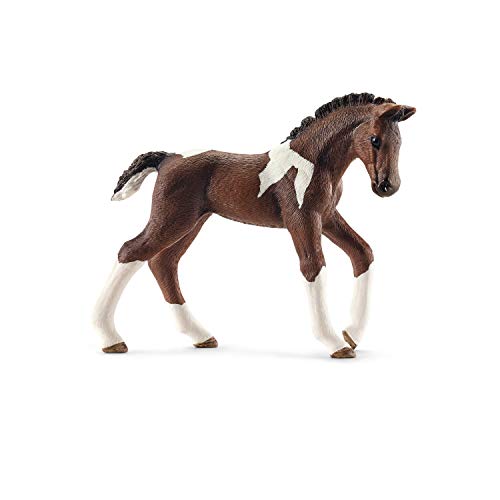 SCHLEICH- Trakehner Foal Horse Club Giocattolo Animale, Colore Come da Originale, Dipinto a Mano, 2.8 inch, 13758