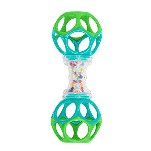 Bright Starts, Oball, Sonaglio Testurizzato con Palline Multicolori, Gioco Motorio per Bambini, da afferrare, senza BPA,