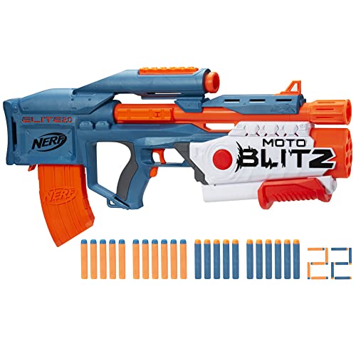 Nerf Elite 2.0 - Motoblitz, blaster Nerf motorizzato, giocattoli per giochi all'aperto per bambini e bambine di 8 anni,