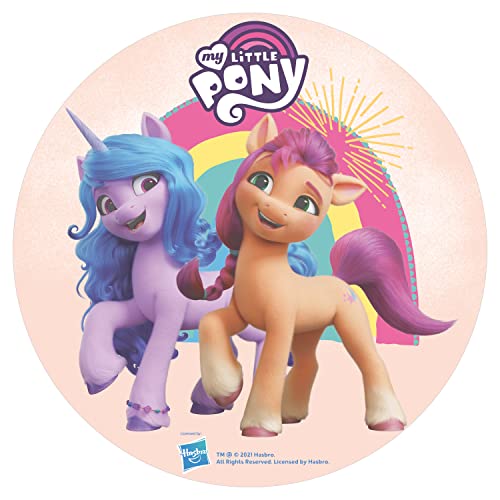 Dekora - Decorazione Commestibile per Torte di Compleanno per Bambini con Raffigurazione My Little Pony - 20 cm