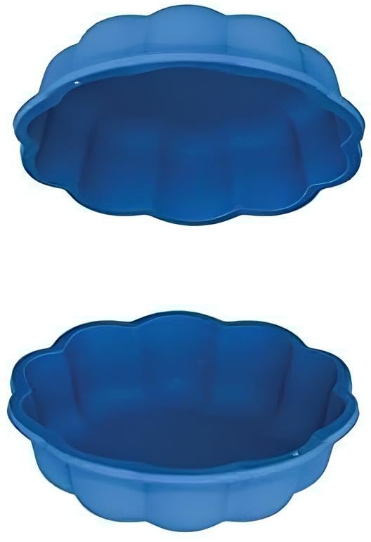 sabbiera per bambini con coperchio grande gatto plastica bambini con coperchio azzurro misure 76 cm di diametro 21 cm