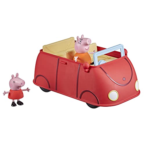 Peppa Pig, Peppa's Adventures, Peppa's Family Red Car, Giocattolo per età prescolare, con Frasi ed Effetti sonori, dai