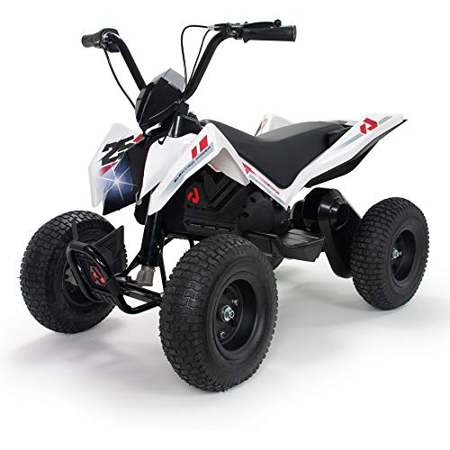 INJUSA - Quad Elettrico X-Treme Zero, Batteria 24V, per Bambini +7 Anni, Accelerazione Progressiva, Luci LED, 2