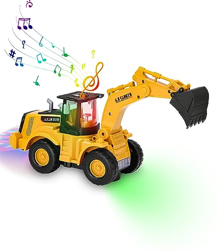 Zawaer Escavatore Giocattolo,Scavatore Per Bambini, Mini Excavator,Giocattolo Di Sabbia Miniera Automatico Ragazzo Con