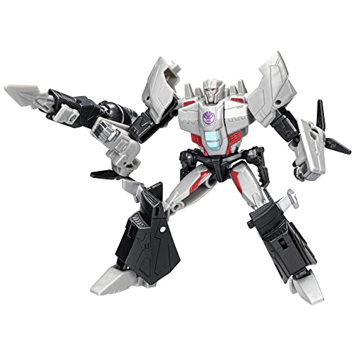 Transformers EarthSpark - Warrior Class, Action Figure di Megatron da 12,5 cm, Giocattoli Robot per Bambini e Bambine