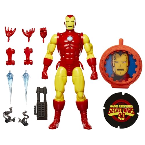 Hasbro Marvel Legends Series, Avengers, Iron Man, action figure vintage collezionabileispirata ai fumetti Marvel Guerre