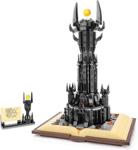 Moc Ideas Architecture - Mattoncini da costruzione con LED, compatibili con Lego Lord Film STEM The Magic Rings Dark