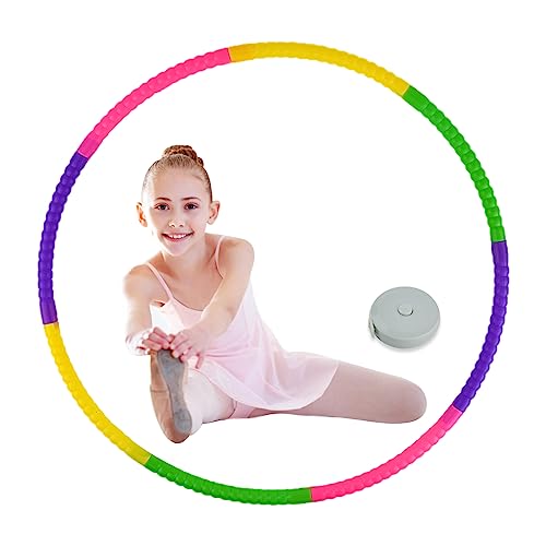 Hula Fitness Hoop Bambini, AolKee Plastica Staccabile Hula Fitness Hoop per bambini, Hula Fitness Hoop, divertimento e