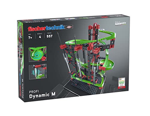 fischertechnik 533872 Dynamic M pista per le biglie – Costruzioni per bambini da 7 anni, gioco educativo con binari e