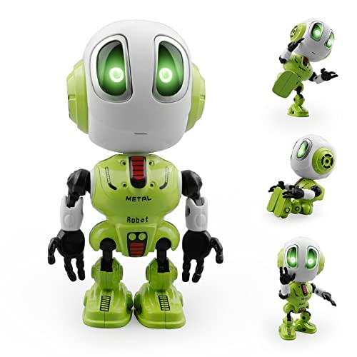 rc tech Robot Giocattolo per Bambini 3 4 5 6 7 8 Anni Mini Robot Parlanti Ricarica USB LED Occhio Interattivo Giocattolo