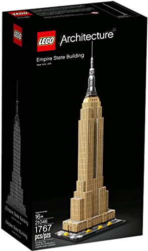 LEGO Architecture Empire State Building, New York, Kit di Modellismo Creativo, Idea Regalo, Costruzioni per Adulti e