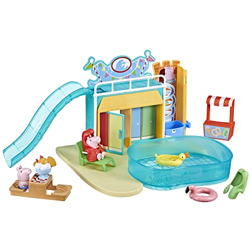 Peppa Pig, Playset Acquapark, playset 2 action figure, giocattoli per età prescolare, per bambini e bambine dai 3 anni