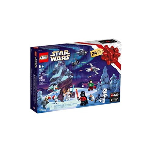 LEGO Star Wars Calendario dell'Avvento 2020, Mini Set di Costruzioni Natalizie con Astronavi e Personaggi Iconici, 75279