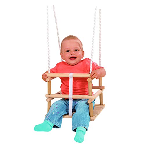 Eichhorn Altalena in legno con seggiolino per neonato