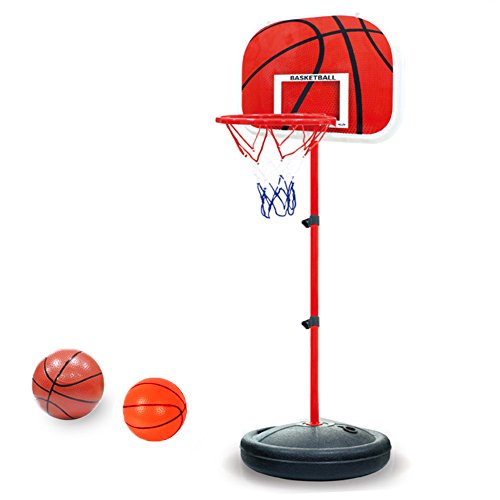 PELLOR Canestro Basket,150/170 CM Canestro Basket per Bambini Portatile Altezza Regolabile, Canestro Bambini Esterno