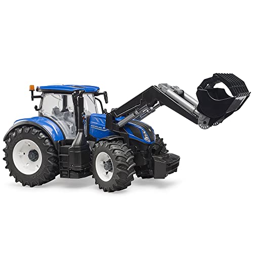 bruder 03121 - New Holland T7.315 con caricatore frontale, fattoria, trattore, giocattolo, veicolo