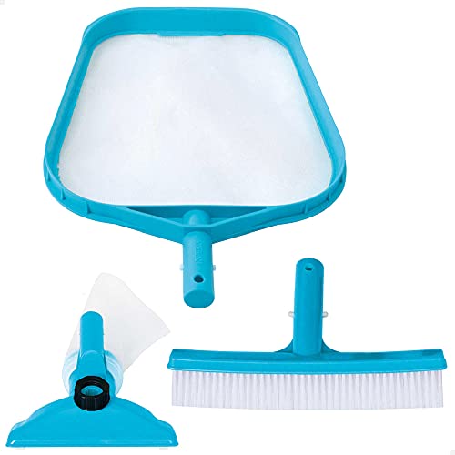 Intex 29056 - Kit di Pulizia Basic per Piscina, Plastica, Azzurro