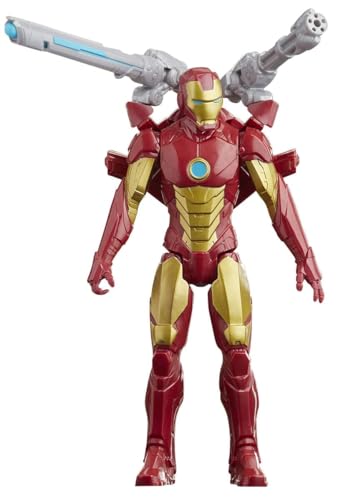 Avengers - Iron Man (Action Figure 30cm con Blaster Titan Hero Blast Gear)