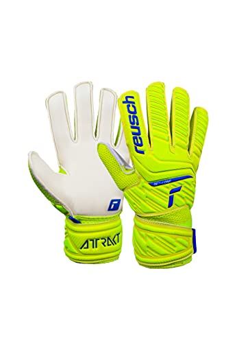 Reusch Attrakt Solid Junior Guanti da portiere per i bambini con costruzione con cuciture esterne per tutte le superfici