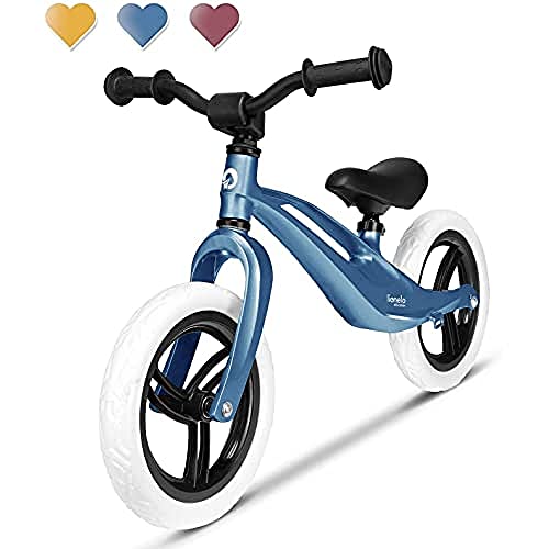 Lionelo Bart, Bicicletta Senza Pedali Da 18 Mesi Fino A 30 Kg Telaio In Magnesio Manutenzione R Unisex Baby, Blu (Blue),