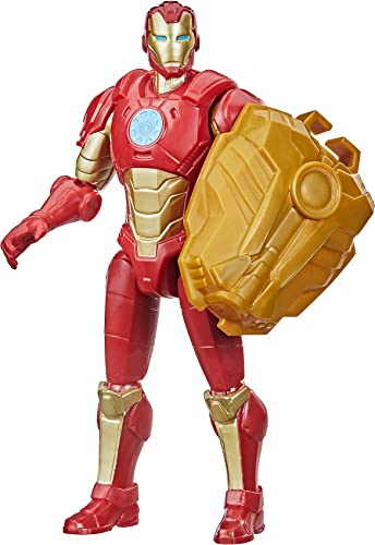 Marvel Avengers Mech Strike - Action figure di Iron Man da 15 cm e accessorio da battaglia, per bambini dai 4 anni in su