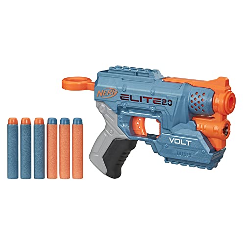 Hasbro Nerf Elite 2.0 - Volt SD-1, Blaster con Raggio Puntatore Luminoso, Arco Giocattolo con 6 Dardi Nerf Elite