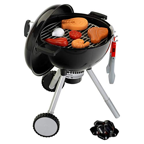 Theo Klein Barbecue a Sfera Weber One Touch Premium Barbecue per Bambini con Luce, Suono e numerosi Accessori Dimensioni