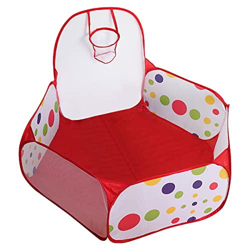 Cozywind Piscina di Palline per Bambini con Canestro Piscina per Palline Pieghevole Pop Up Tenda Piscina per Bambini