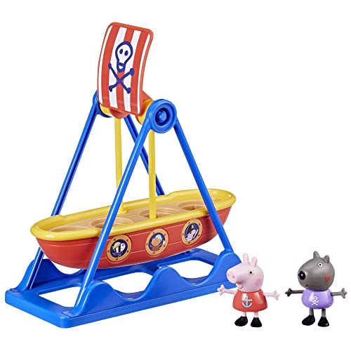 Peppa Pig, playset La giostra dei Pirati di Peppa, con 2 Action Figure, Giocattoli per Bambini e Bambine