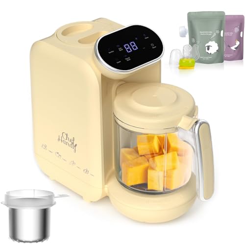 Cuocipappa Multifunzione, SOmogeneizzatore Per Neonati, Cuocipappa Multifunzione 5 in 1, Cuocivapore, Frullatore, Grande