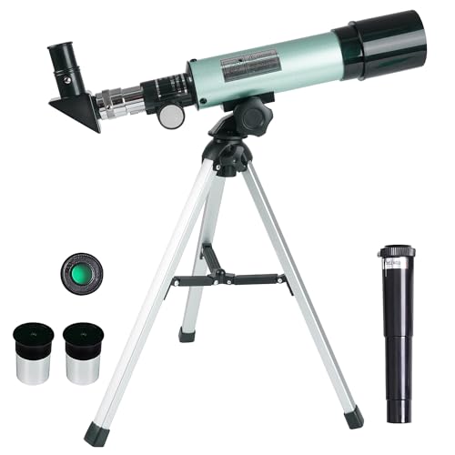 Misilmp Telescopio Astronomico, Telescopio per Bambini 360/50mm 90X Zoom HD Telescopio