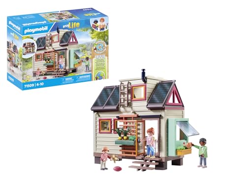 PLAYMOBIL myLife 71509 Casa Eco-sostenibile, Una casa familiare arredata e con Accessori dettagliati, casa con Giardino,