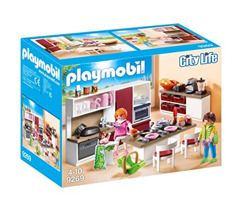 PLAYMOBIL City Life 9269, Grande Cucina attrezzata, dai 4 Anni