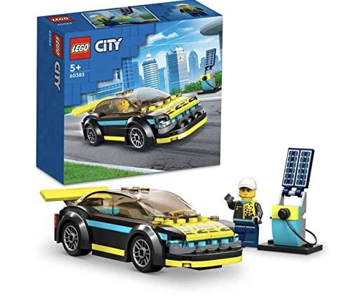 LEGO City Auto Sportiva Elettrica, Macchina Giocattolo per Bambini e Bambine da 5 Anni, Set Modello di Auto Supercar con