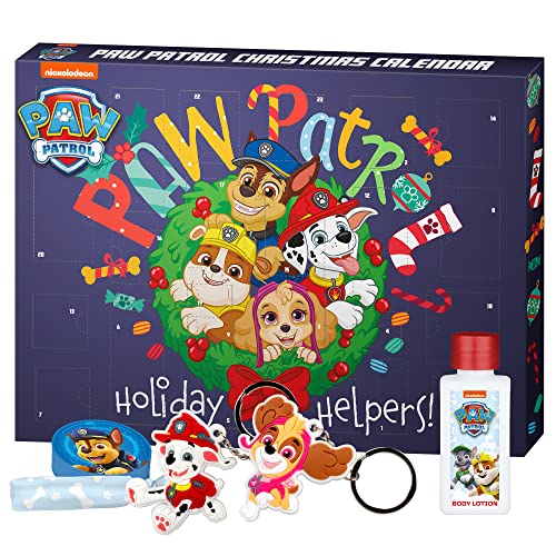 PAW Patrol - Calendario dell'Avvento 'Cool Christmas' Bellezza e cura per i bambini, calendario natalizio pieno di