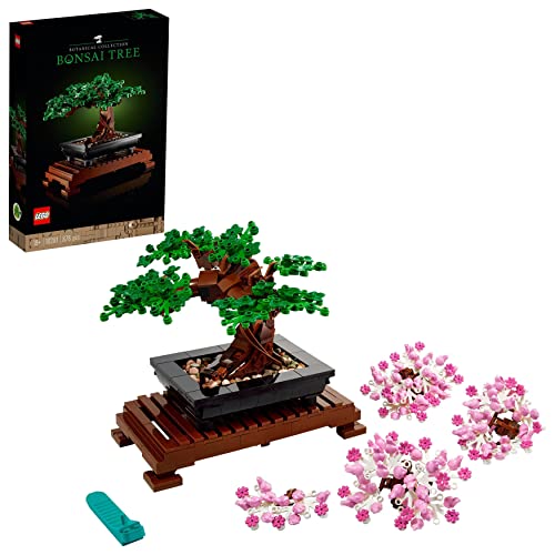 LEGO Icons Albero Bonsai, Kit di Modellismo Piante Artificiali, Modellino da Costruire in Mattoncini, Decorazione per la