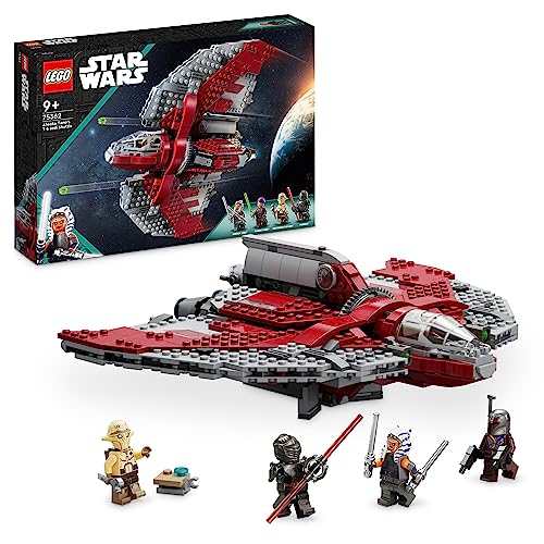 LEGO Star Wars Shuttle Jedi T-6 di Ahsoka Tano, Astronave Giocattolo con 4 Minifigure tra cui Sabine Wren e Marrok con