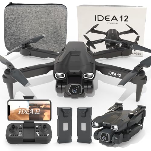 TTROARDS 12 Droni con Telecamera per Bambini 1080P Telecamera Regolabile 1080P Drone 2.4GHz WIFI FPV drones,RC