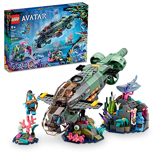 LEGO Avatar: The Way of Water Mako Submarine 75577 - Giocattolo da costruire, con pesci alieni e figure di razza