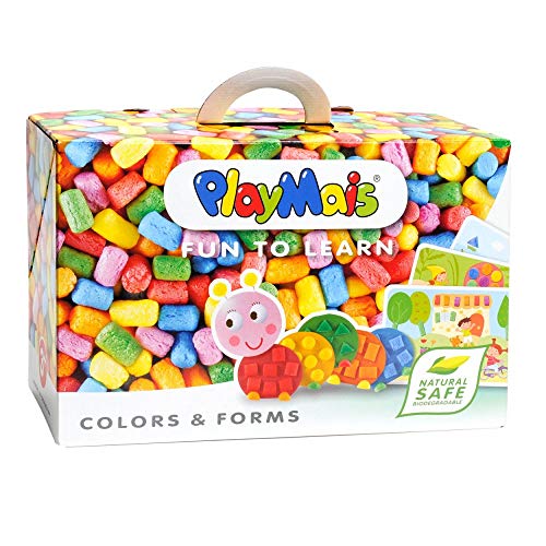 PlayMais Fun TO Learn Colori e Forme Kit Creativo per Bambini da 3 Anni in su | Gioco di attività motoria con 550 Pezzi